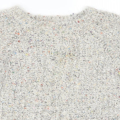 Womens UK Size S QED London Grey Pullover Jumper