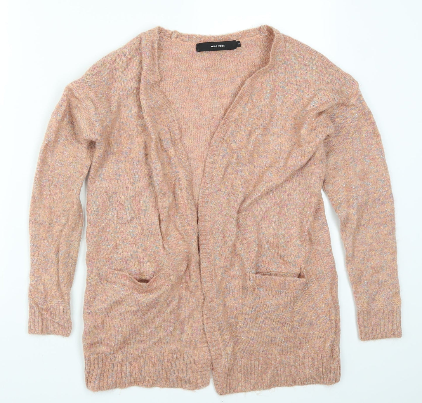 Womens UK Size M VERO MODA Pink Cardigan Jumper
