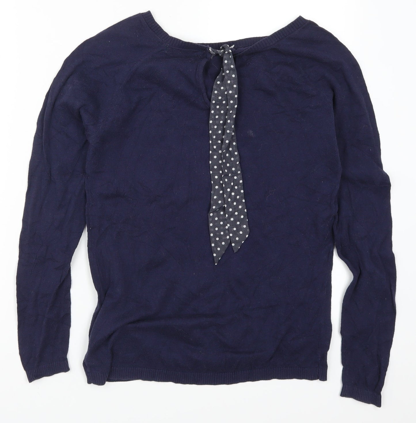 Womens UK Size S Springfield Blue Pullover Jumper