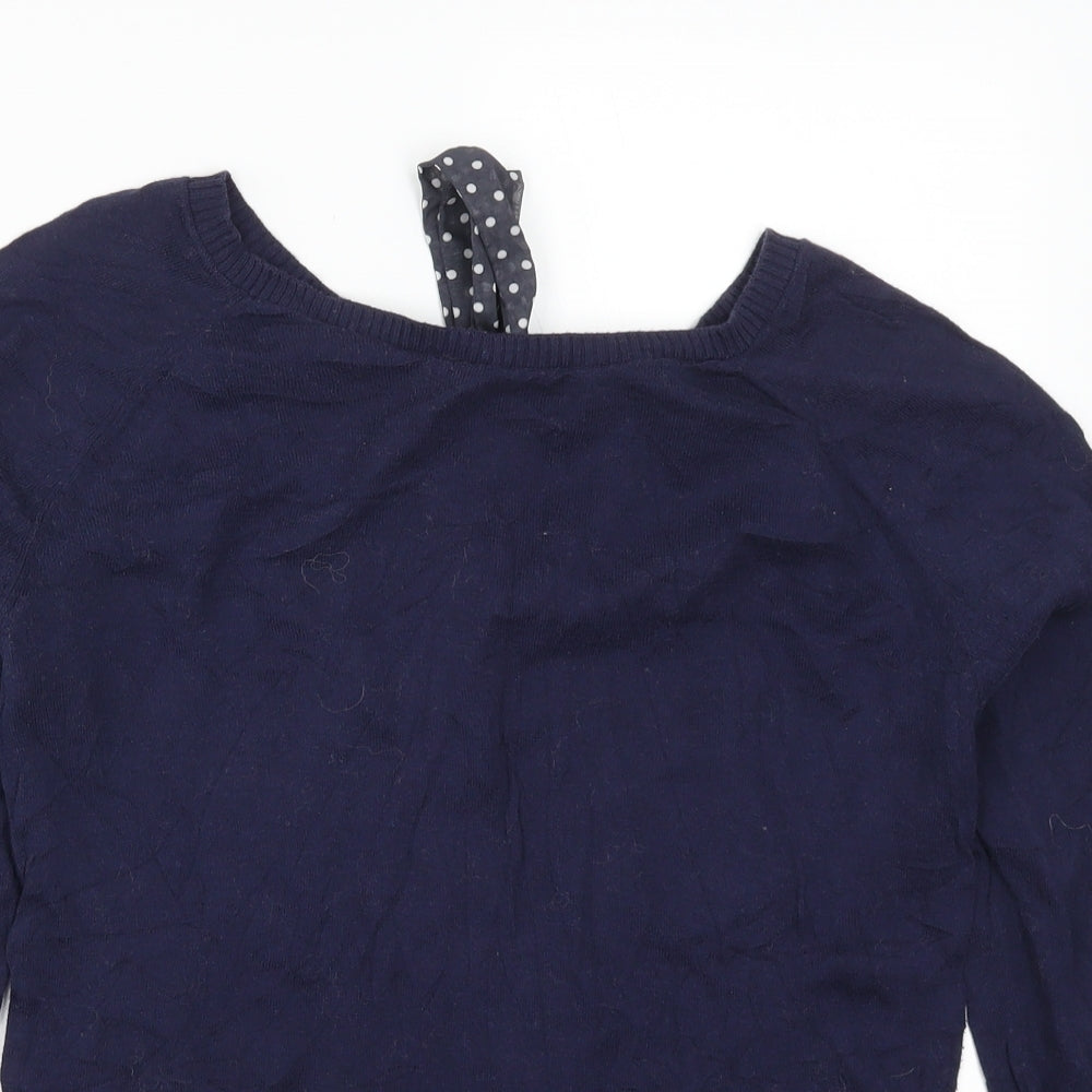 Womens UK Size S Springfield Blue Pullover Jumper
