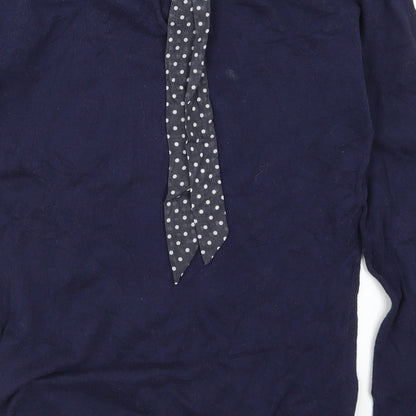 Womens UK Size S Springfield Blue Pullover Jumper