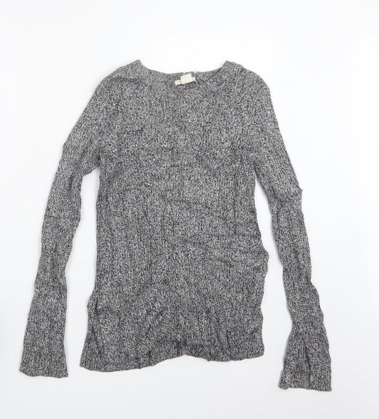 Womens UK Size XS H&M Grey Pullover Jumper