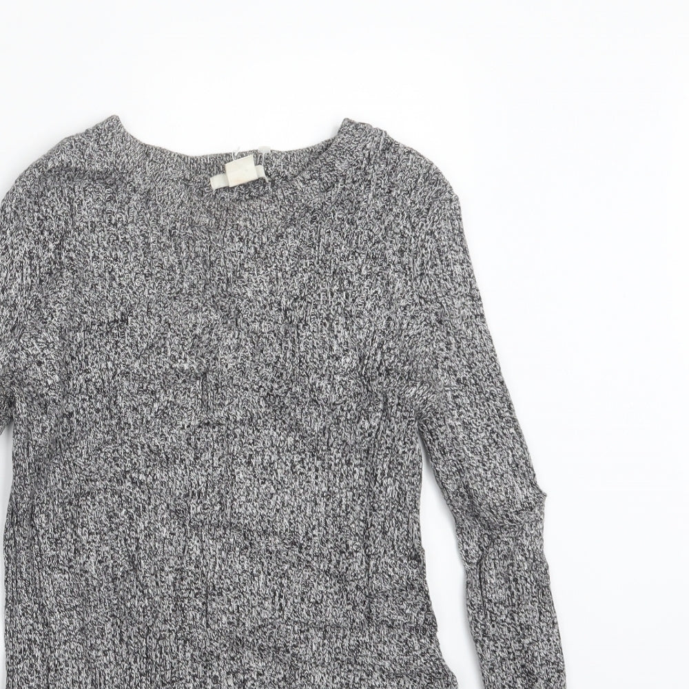 Womens UK Size XS H&M Grey Pullover Jumper