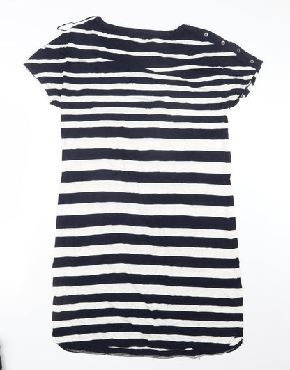 CC Womens Blue Striped  T-Shirt Dress  Size M