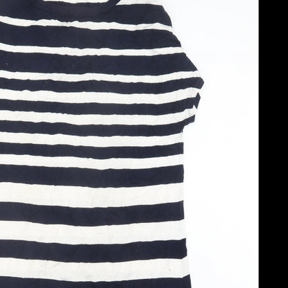 CC Womens Blue Striped  T-Shirt Dress  Size M