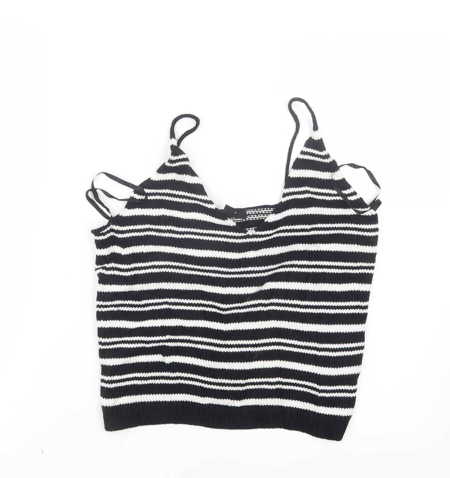Womens UK Size 10 Atmosphere Black Cropped Tank