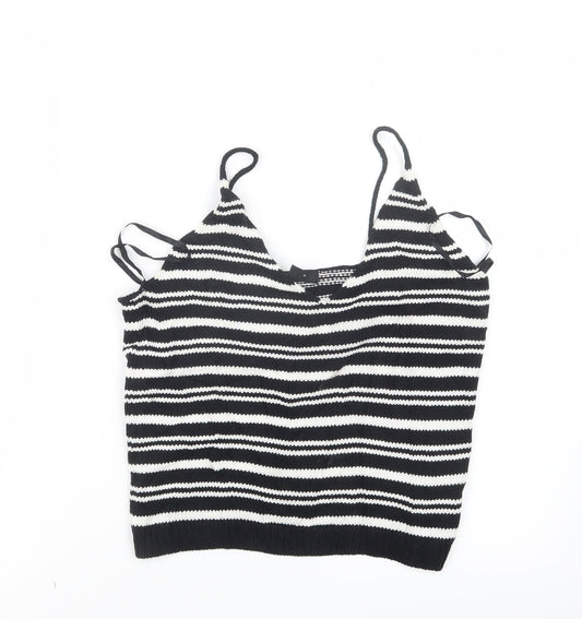 Womens UK Size 10 Atmosphere Black Cropped Tank