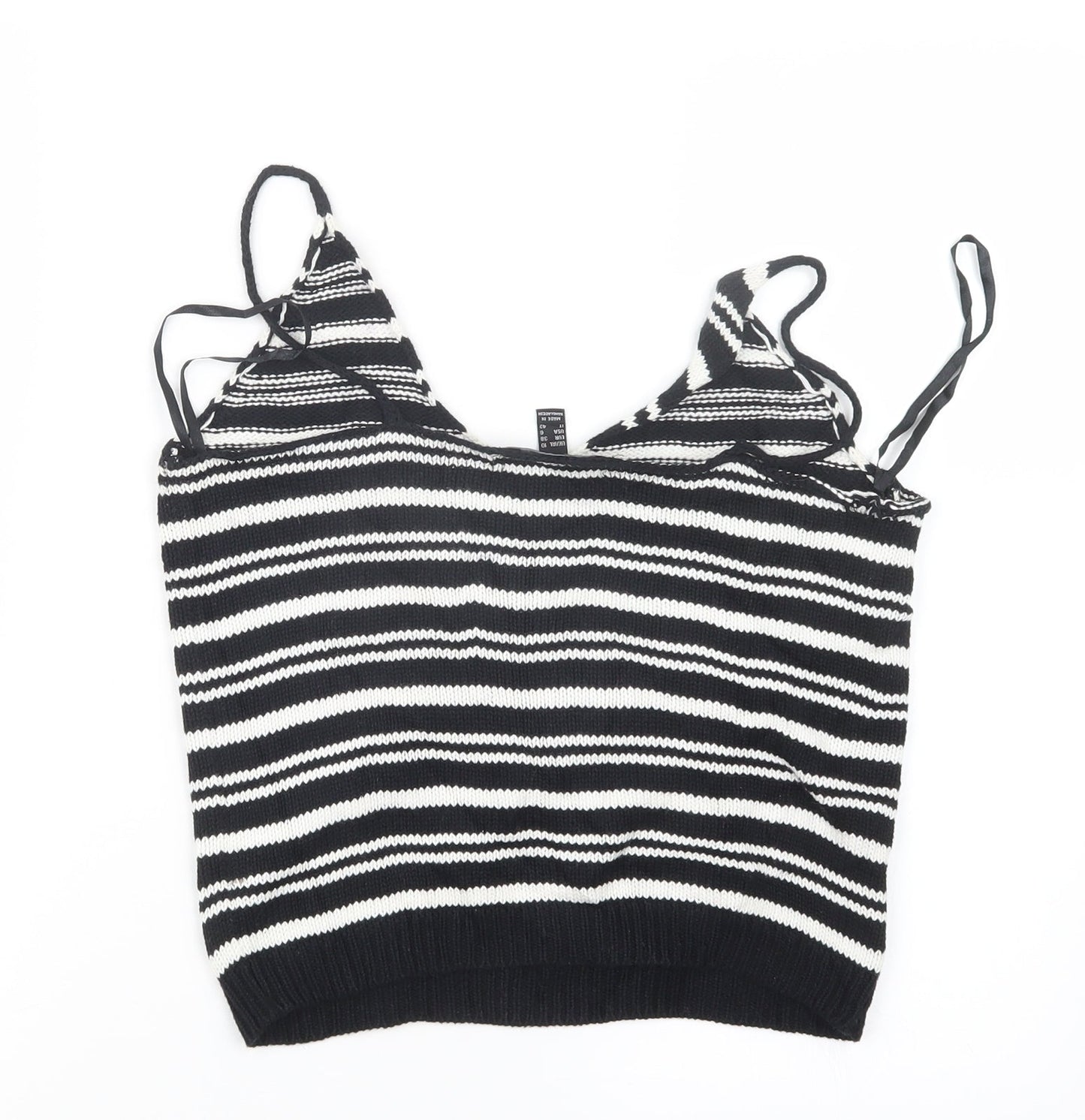 Womens UK Size 10 Atmosphere Black Cropped Tank