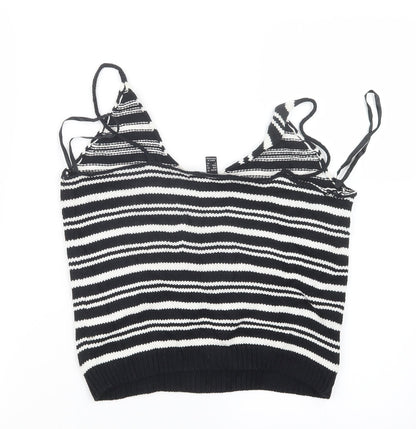 Womens UK Size 10 Atmosphere Black Cropped Tank