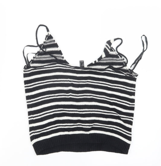 Womens UK Size 10 Atmosphere Black Cropped Tank