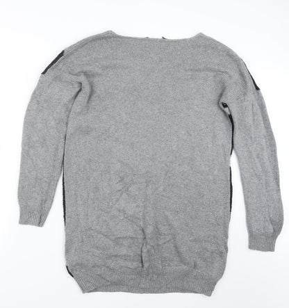 Womens UK Size 12 Preworn Grey Pullover Jumper
