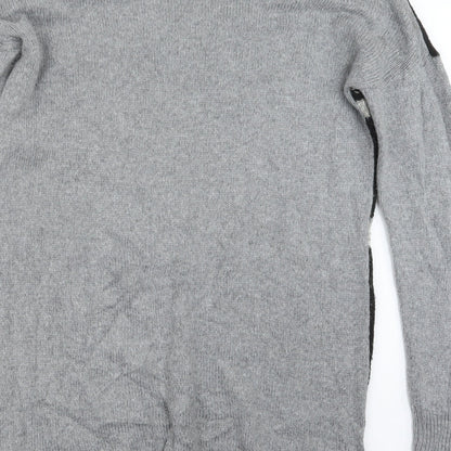 Womens UK Size 12 Preworn Grey Pullover Jumper