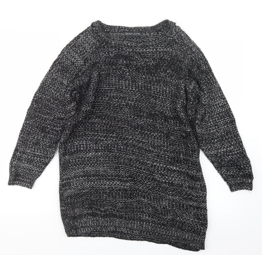 Bershka Womens Black  Knit Pullover Jumper Size S