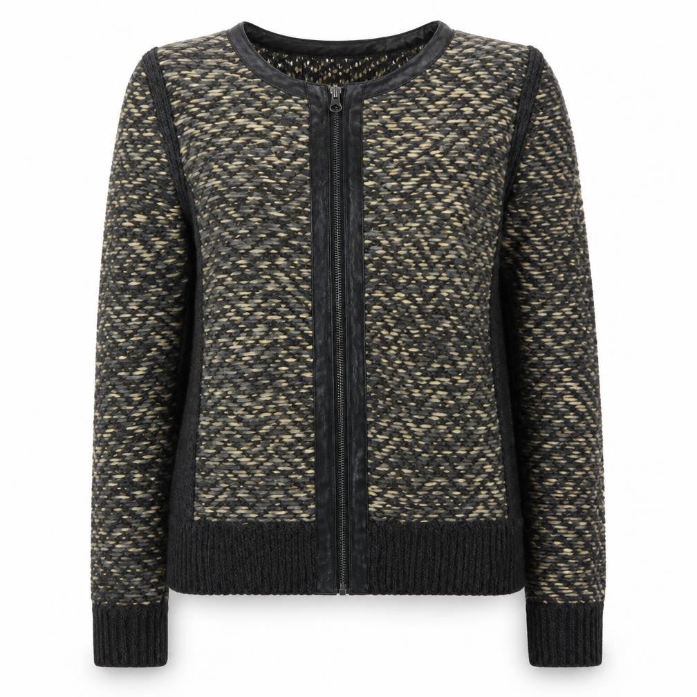 Papaya Womens Grey  Knit Jacket  Size 12
