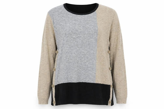 Womens UK Size M Signature Beige Pullover Jumper