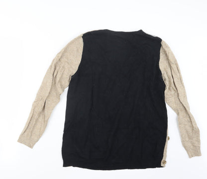 Womens UK Size M Signature Beige Pullover Jumper