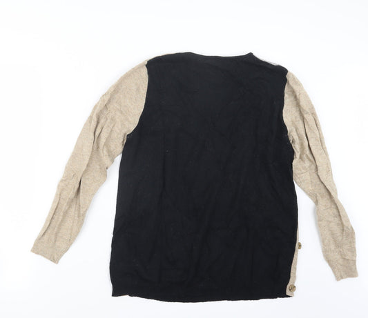 Womens UK Size M Signature Beige Pullover Jumper