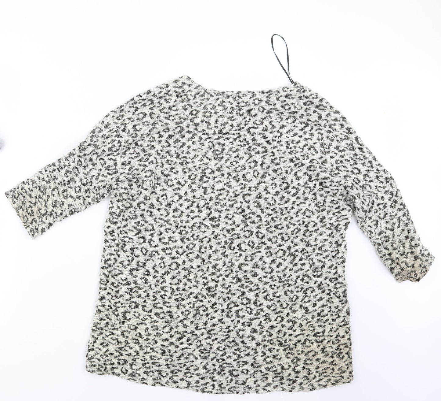 Divided by H&M Womens Black Animal Print  Pullover Jumper Size M