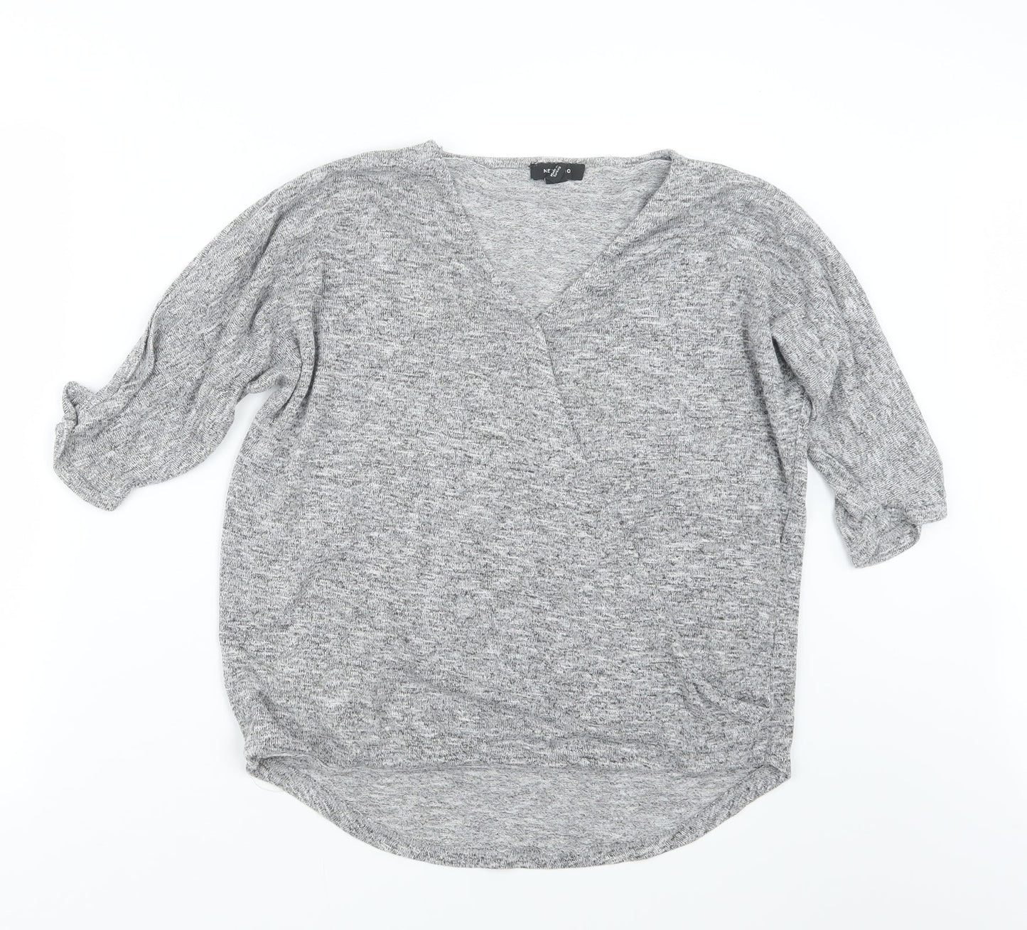 Womens UK Size S New Look Grey Pullover Jumper