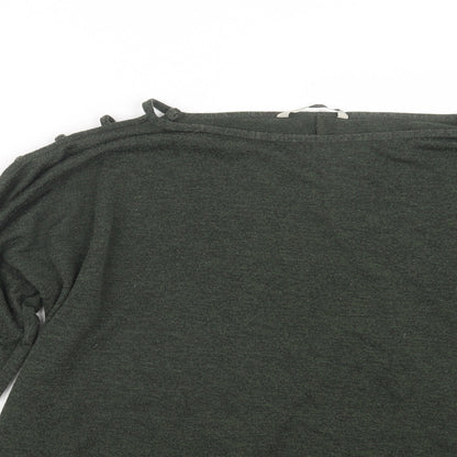George Womens Green  Knit Pullover Jumper Size 14