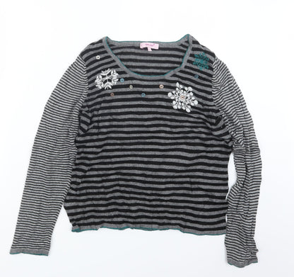 Womens UK Size 12 Per Una Black Pullover Jumper