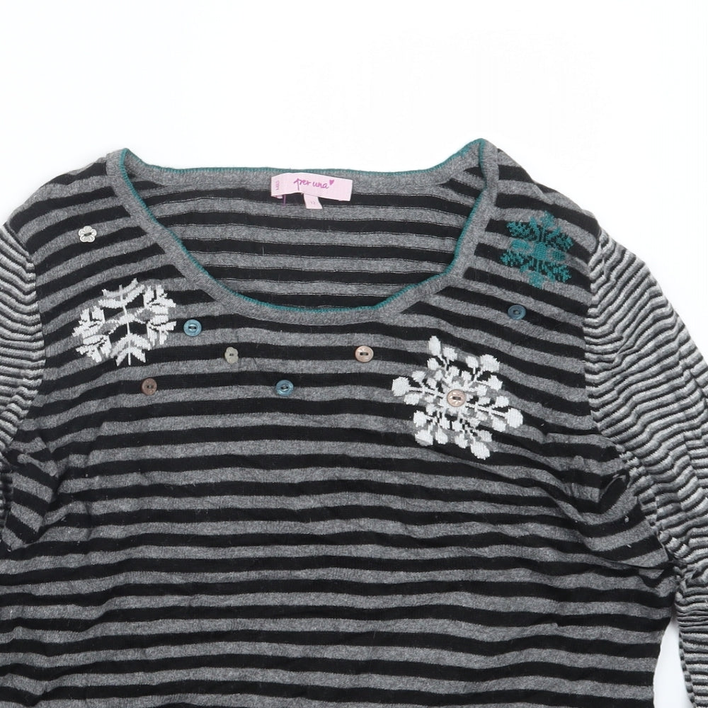 Womens UK Size 12 Per Una Black Pullover Jumper
