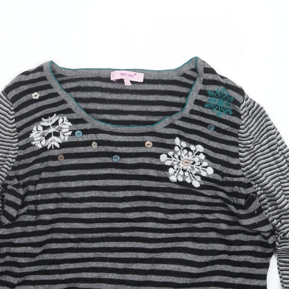 Womens UK Size 12 Per Una Black Pullover Jumper
