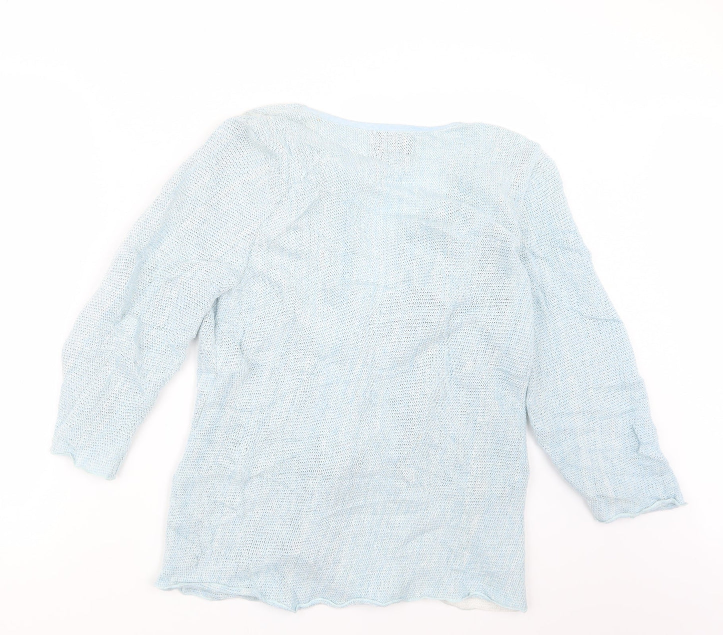 Orla Womens Blue  Knit Cardigan Jumper Size M