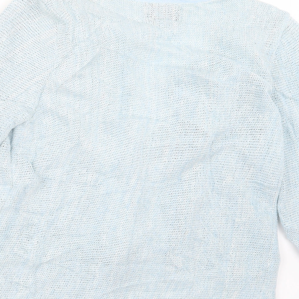 Orla Womens Blue  Knit Cardigan Jumper Size M