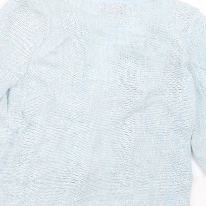 Orla Womens Blue  Knit Cardigan Jumper Size M