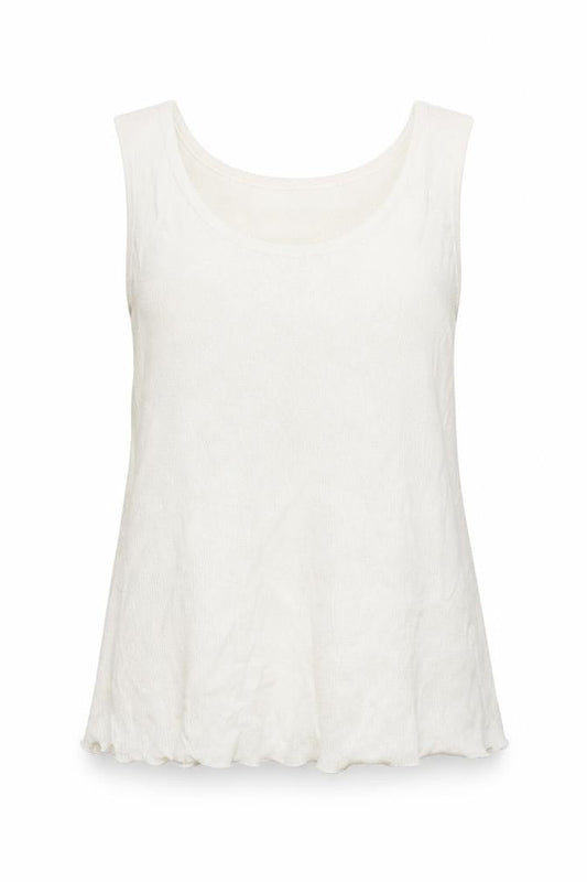 Orla Womens White  Knit Basic Tank Size M