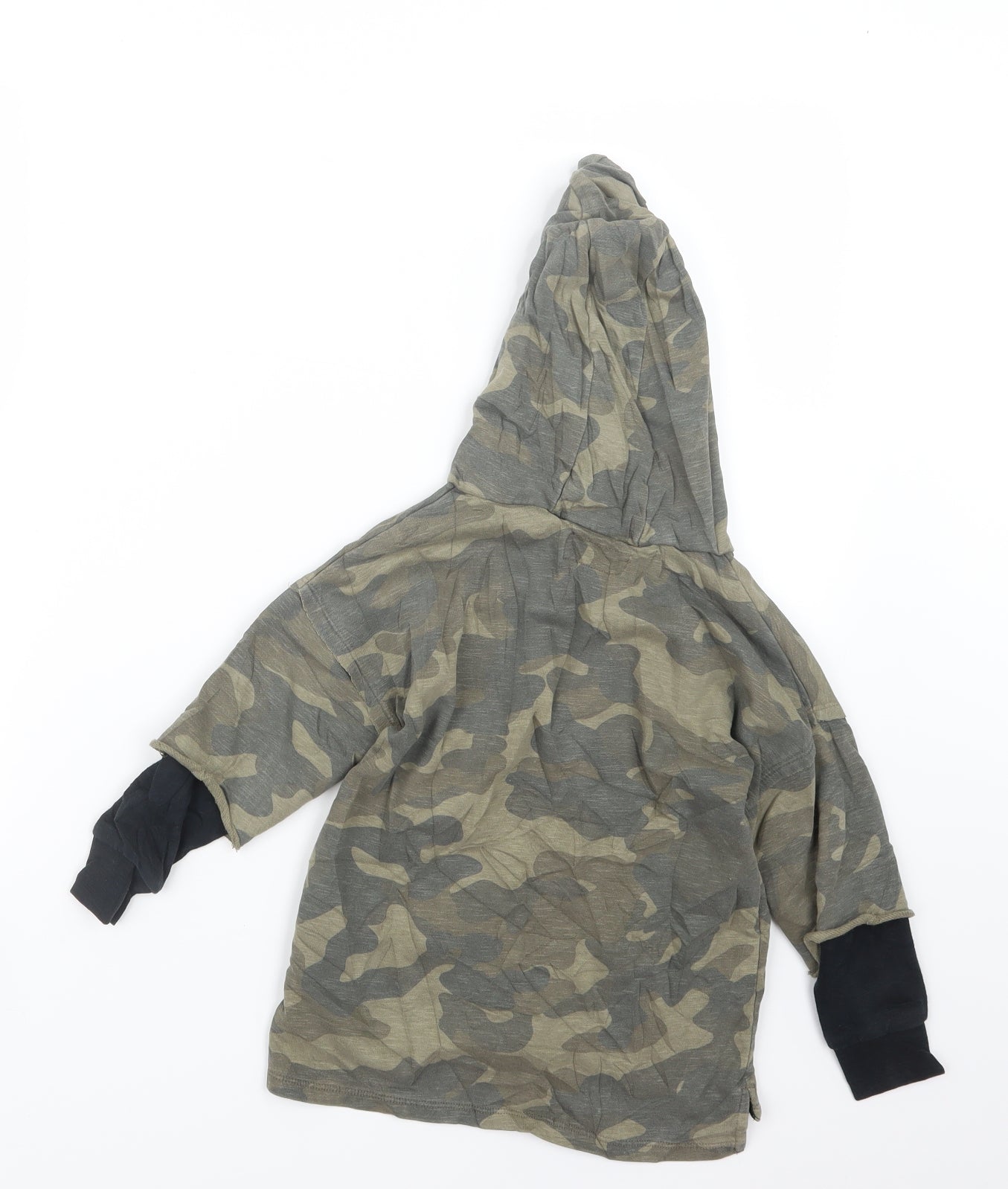 NEXT Boys Green Camouflage  Pullover Hoodie Size 4 Years