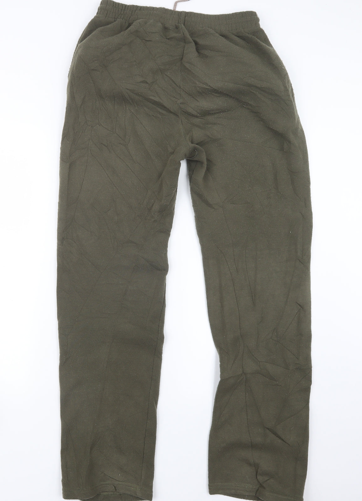 Womens UK Size 2XL Preworn Regular Fit Jogger Green Trousers