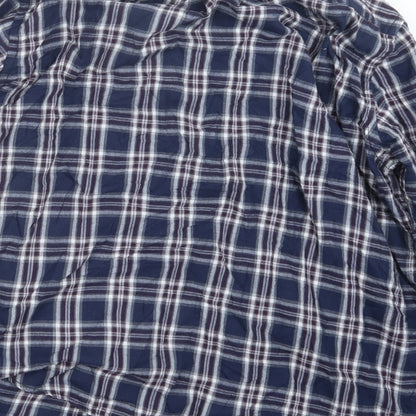 Mens UK Size XL EWM Blue  Button-Up Long Sleeve Casual Shirt