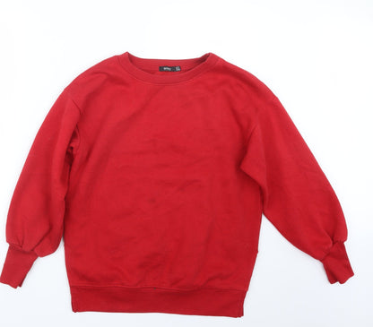 Bershka Womens Red   Pullover Jumper Size S