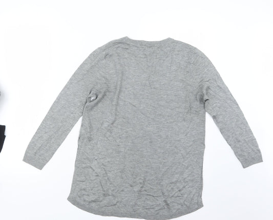 Womens UK Size 12 Warehouse Grey Pullover Jumper