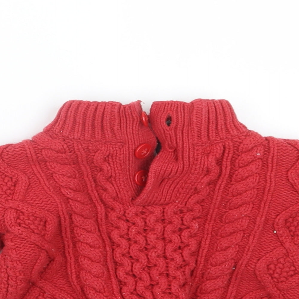 Gap Boys Red  Knit Pullover Sweatshirt Size 2 Years