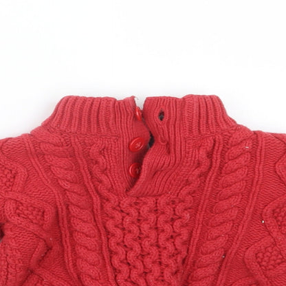 Gap Boys Red  Knit Pullover Sweatshirt Size 2 Years
