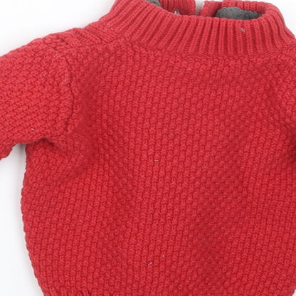 Gap Boys Red  Knit Pullover Sweatshirt Size 2 Years