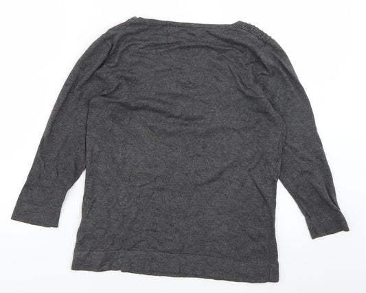 Per Una Womens Grey   Basic T-Shirt Size 12