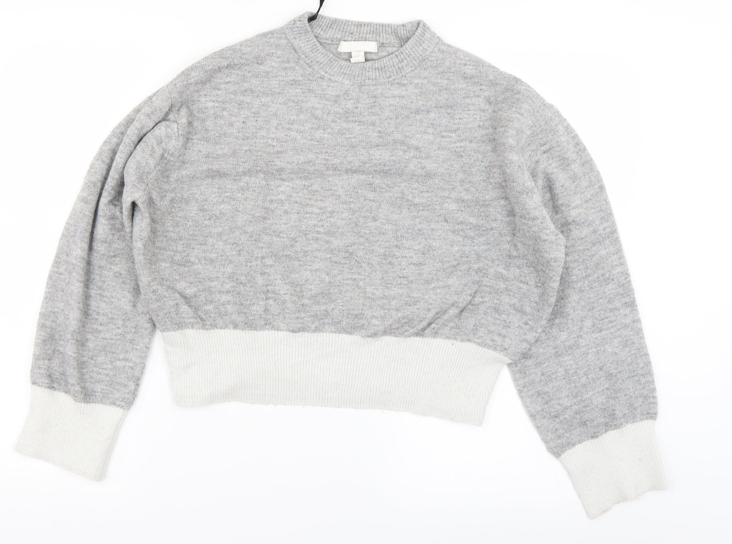 Womens UK Size XS H&M Grey Pullover Jumper