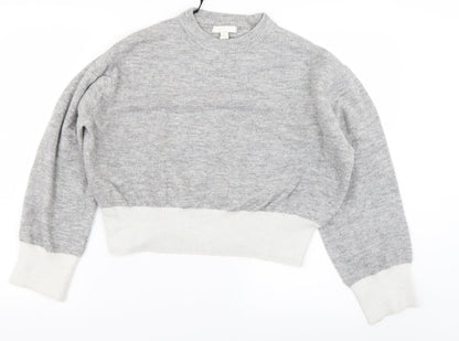 Womens UK Size XS H&M Grey Pullover Jumper