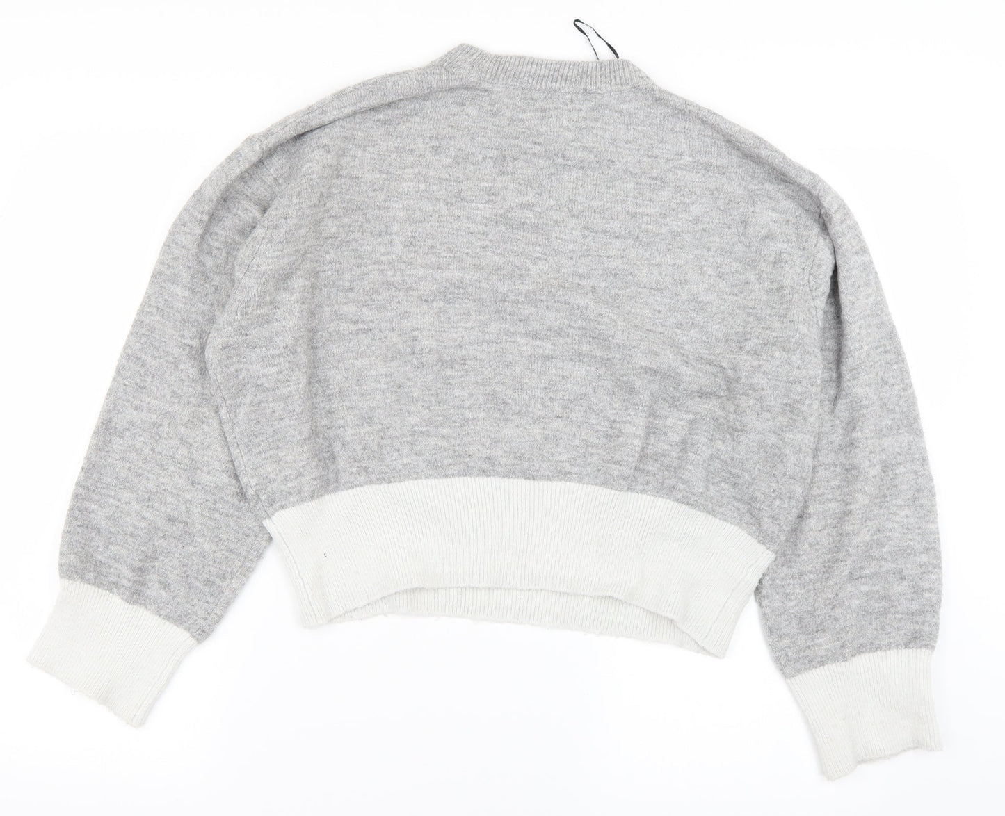 Womens UK Size XS H&M Grey Pullover Jumper