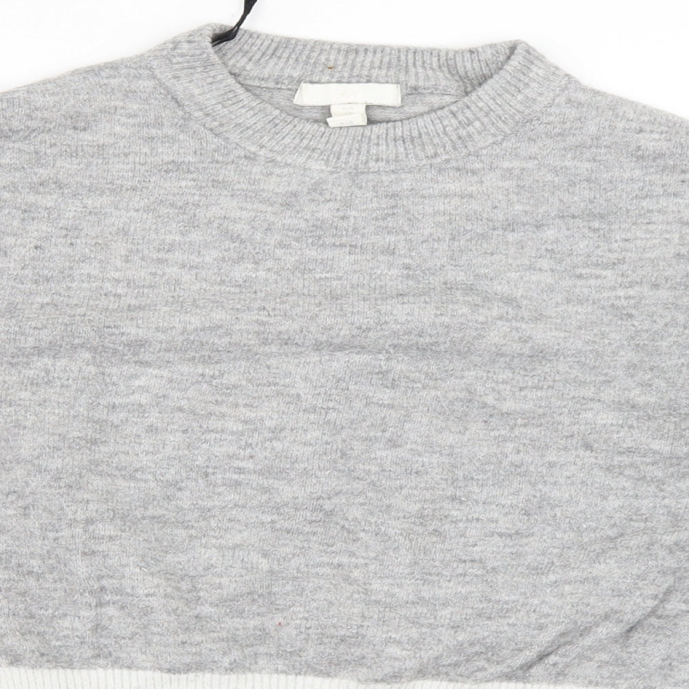 Womens UK Size XS H&M Grey Pullover Jumper