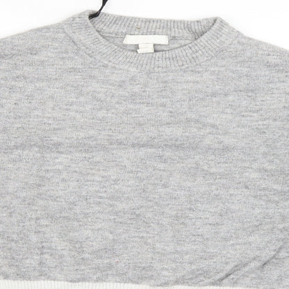 Womens UK Size XS H&M Grey Pullover Jumper