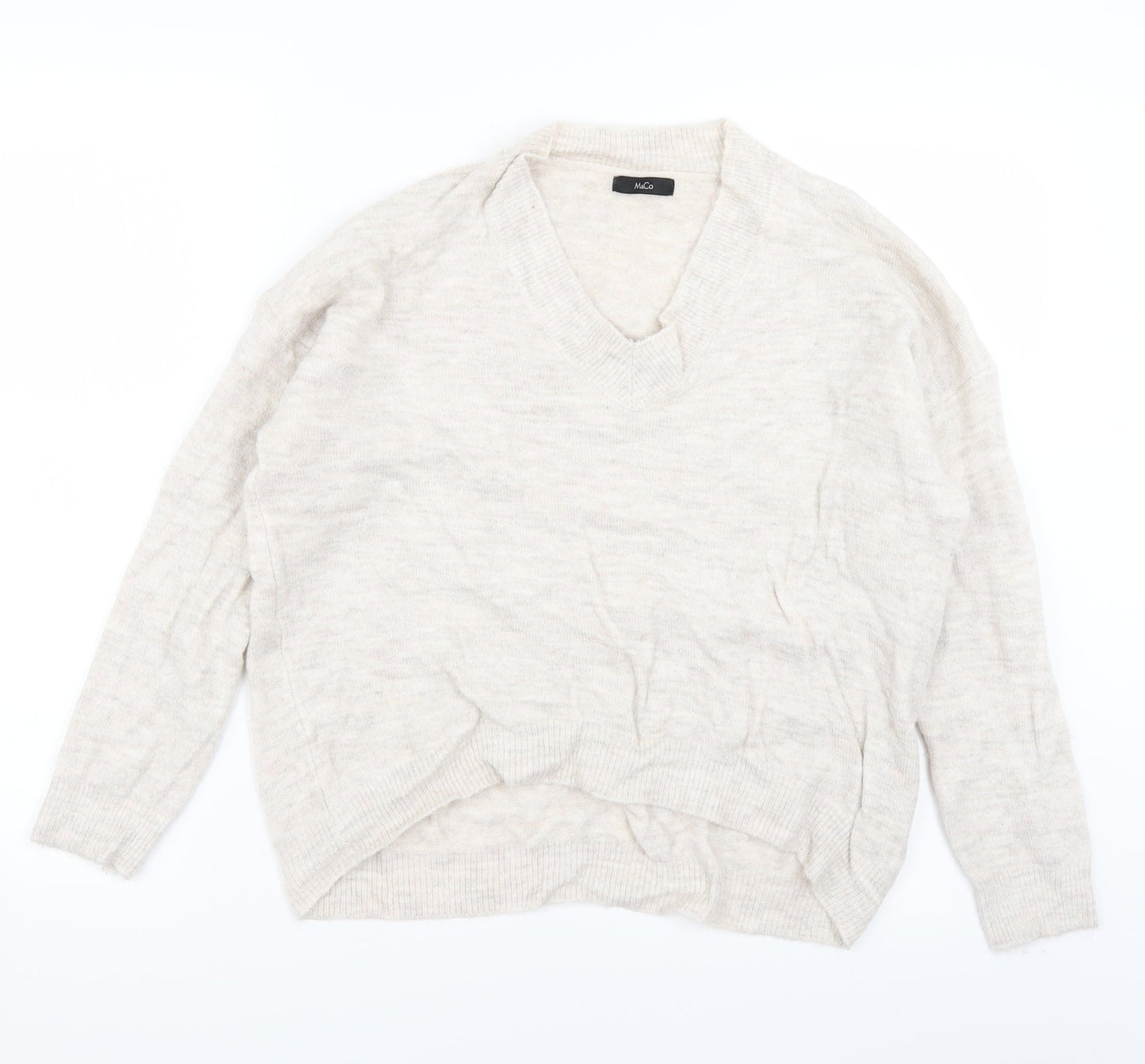 M&Co Mens Beige   Pullover Jumper Size M