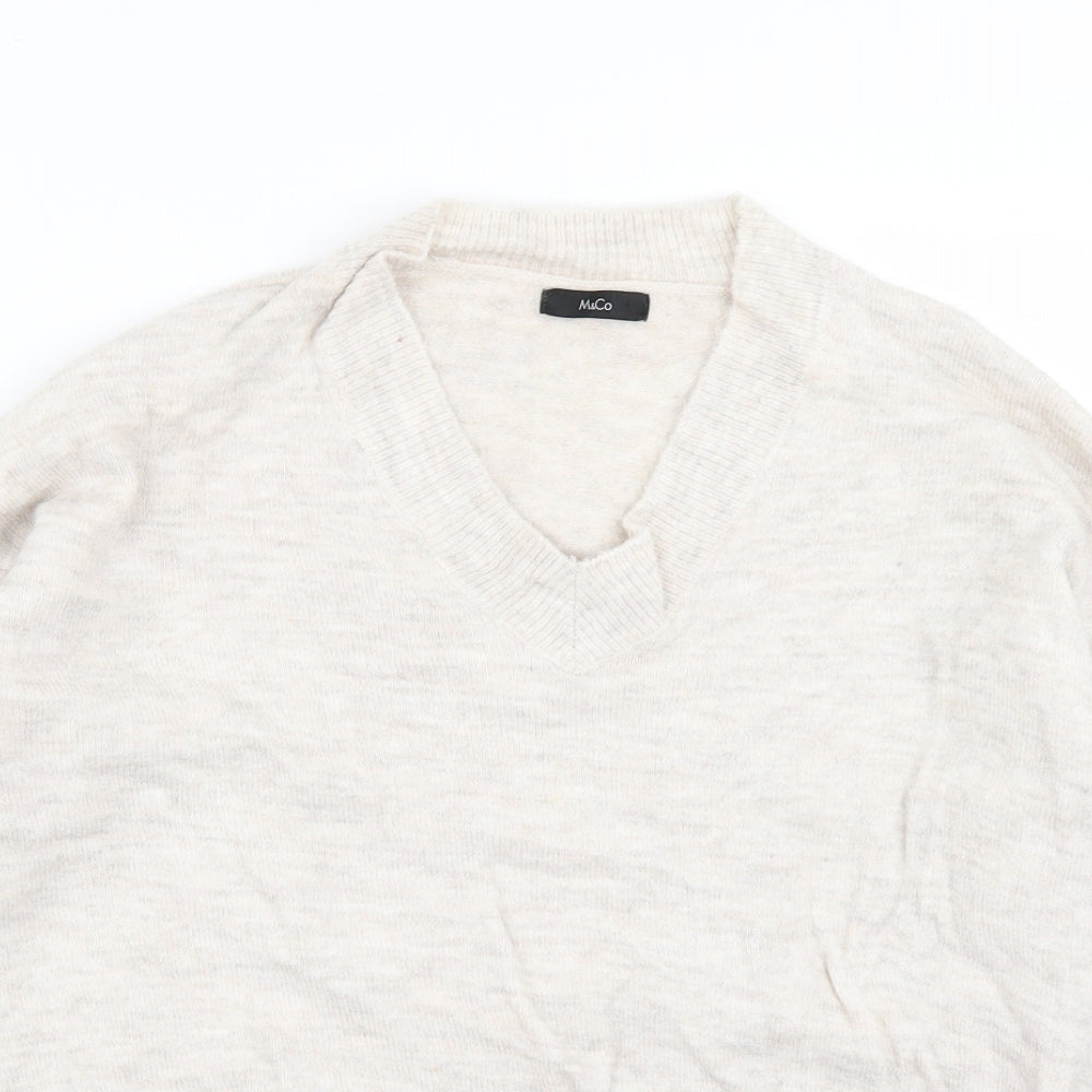 M&Co Mens Beige   Pullover Jumper Size M