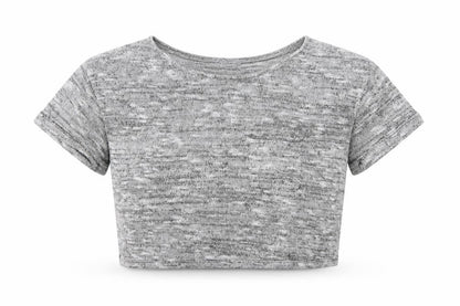 Womens UK Size S Only Grey Cropped T-Shirt