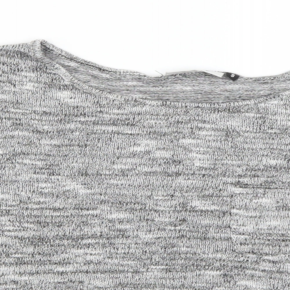 Womens UK Size S Only Grey Cropped T-Shirt