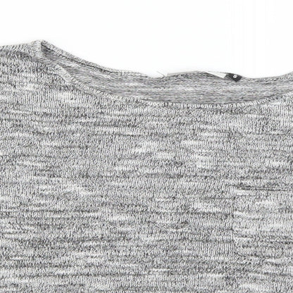 Womens UK Size S Only Grey Cropped T-Shirt